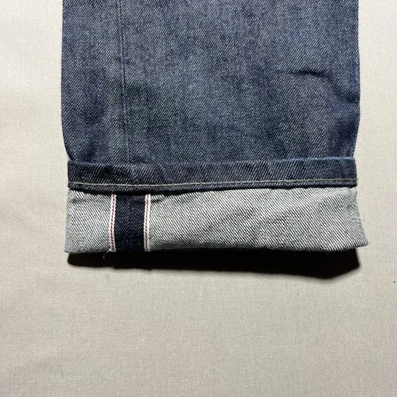 Naked & Famous Weird Guy Jeans Mens 32 Selvedge Denim Button Fly Indigo 32x33 - Picture 7 of 16